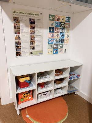 Aktionstabletts-Ecke